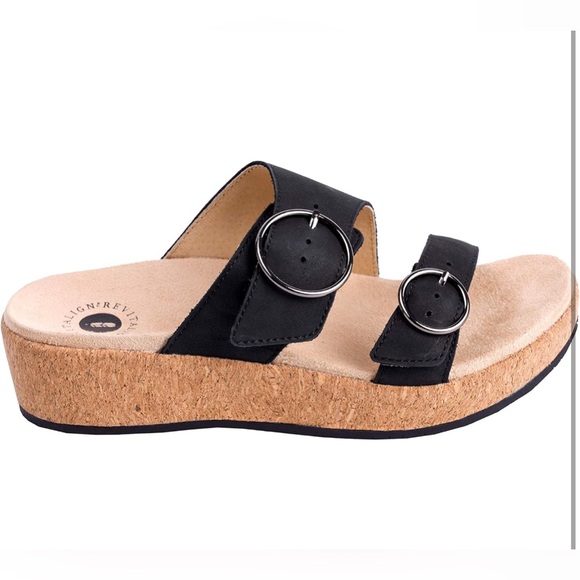 REVITALIGN Black Sandals - Picture 2 of 7